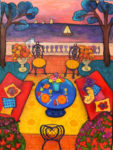 Afternoon at the Cote d'Azur 40" x 30" by Judy Feldman