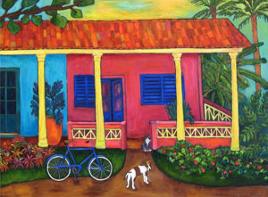 House in Vinales 24" x 36" by Judy Feldman