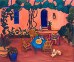 At the Villa Mandarine 30" x 36" by Judy Feldman