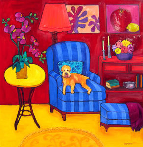 Cleo in the Red Room by Judy Feldman