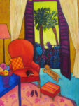 Interior with Red Chair by Judy Feldman